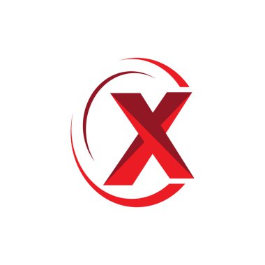 yaratıcı X Letter logo tasarım vektör kavramı illüstrasyon