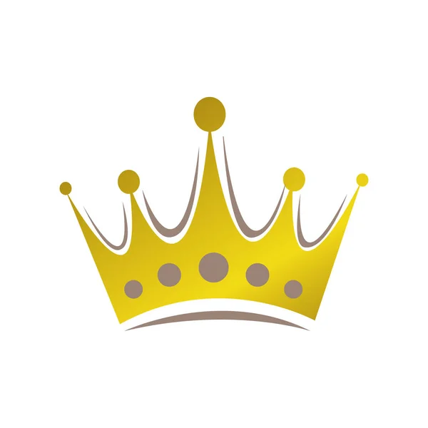 Logotipo abstracto de la corona Vector Royal King Queen diseño abstracto — Vector de stock
