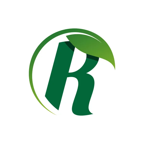 Yaratıcı ilk harf R logo tasarım vektör grafik kavramı — Stok Vektör