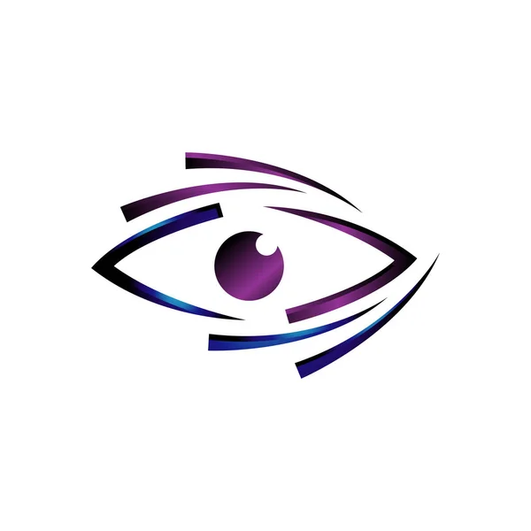 Elegante Visão Olhos Logo design conceito ideia vetor ilustração — Vetor de Stock