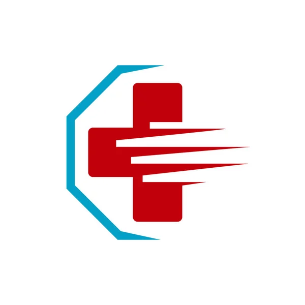 Logo d'urgence ambulance Symboles médicaux internationaux Vector il — Image vectorielle