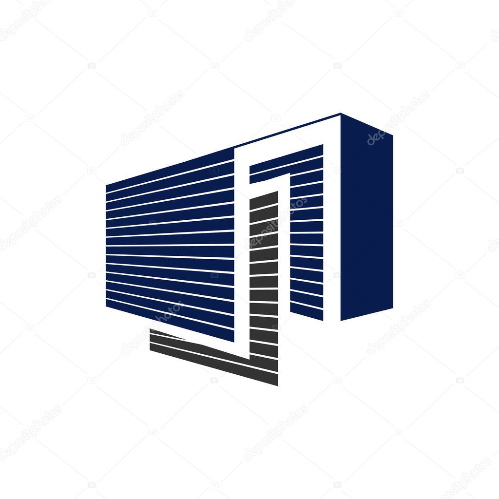 Secured public Self Storage Logo Design vector illustration