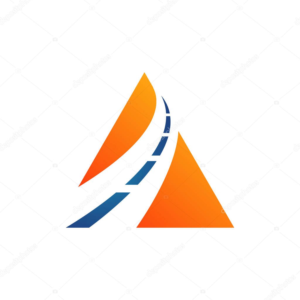 Maintenance road construction logo design creative sign concept design template
