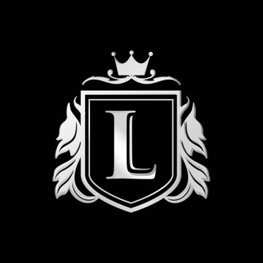 sanayi ve busine için klasik ve zarif mektup L lüks logosu