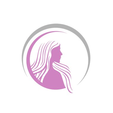 güzellik kadın vektör kadın logo tasarım elemanı silueti