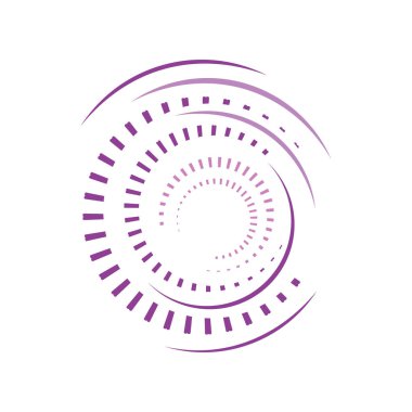 soyut renkli daire logosu tasarım vektör grafik elemanı temp