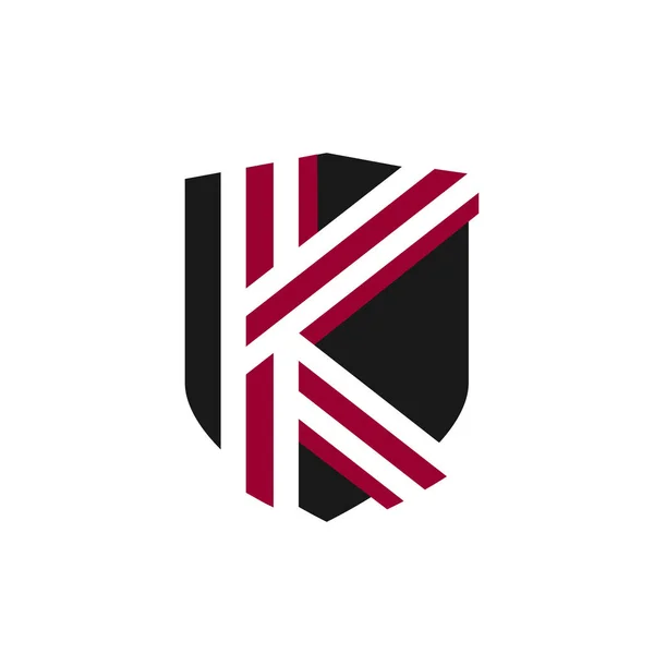 Tvořivé K dopis logo návrh vektor grafika koncepce ilustratio — Stockový vektor