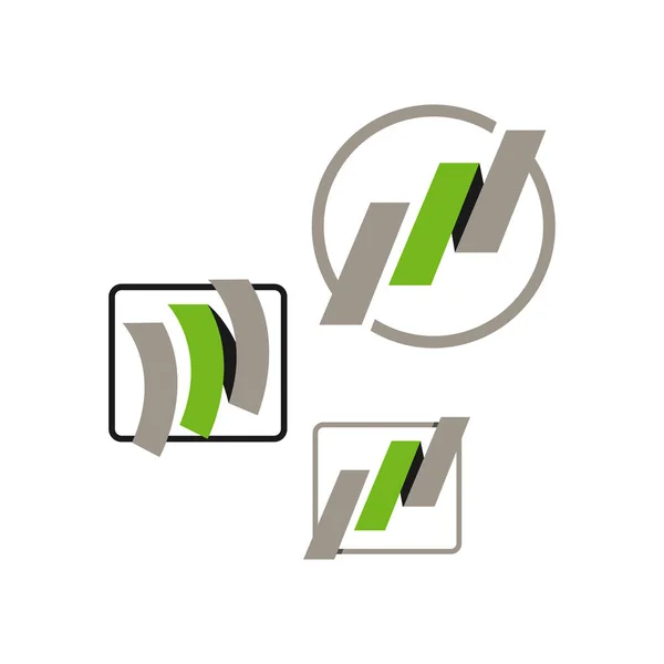 Idea creativa moderna de construcción abstracta logo diseño vector mal — Vector de stock