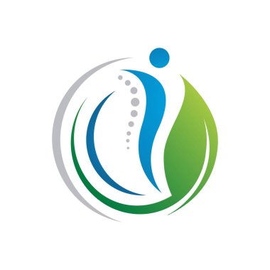 Popüler insan sağlığı fizyoterapi logosu.