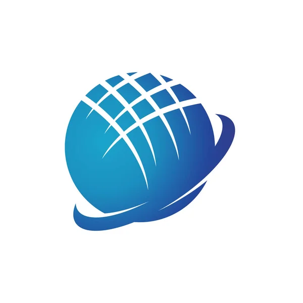 Diseño de logotipo de Tech Globe para negocios internacionales de tecnología global — Archivo Imágenes Vectoriales