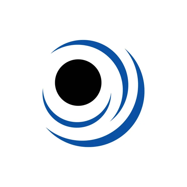 抽象的な円のロゴ要素丸い曲線渦のデザインベクトルil — ストックベクタ