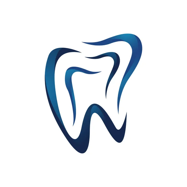 Popularny stomatolog 3D stomatologia medyczna klinika stomatologiczna projekt logo — Wektor stockowy