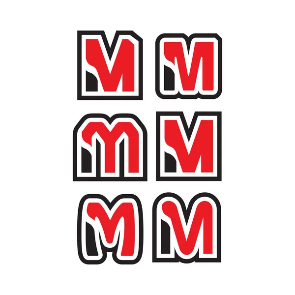 Creatief M Letter logo ontwerp vector grafisch concept illustratie — Stockvector