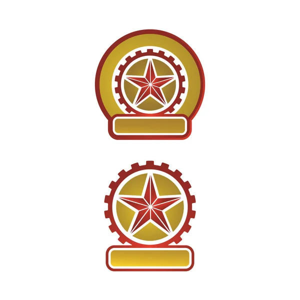 Креативная эмблема знак Техаса звезда векторного логотипа эмблемы — стоковый вектор