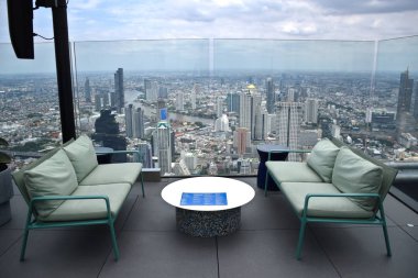 Bangkok - King Power Mahanakhon Gökdelen - Kapalı ve Açık 360 derece gözlem güvertesi, Cam Tepsi Deneyimi, Hidrolik Cam Asansör