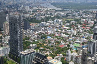 Bangkok - King Power Mahanakhon Gökdelen - Kapalı ve Açık 360 derece gözlem güvertesi, Cam Tepsi Deneyimi, Hidrolik Cam Asansör