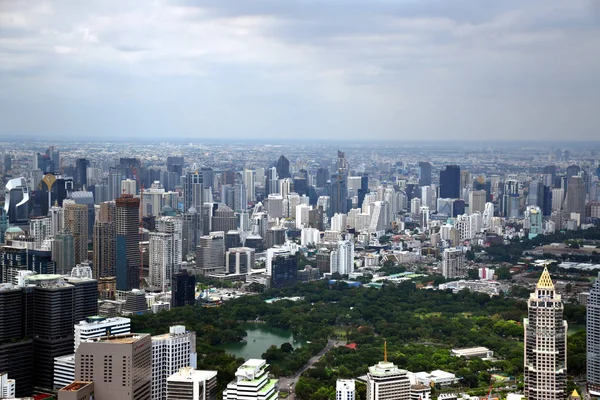 Bangkok Tailandia 2019 Vista Panorámica Del Horizonte Bangkok Desde Arriba — Foto de Stock