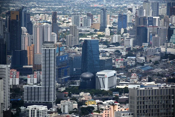 Bangkok Thailand 2019 Panoramische Skyline Ansicht Bangkoks Von Oben Vom — Stockfoto