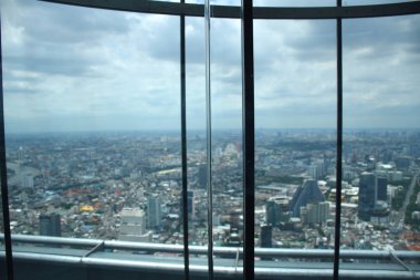 Bangkok - King Power Mahanakhon Gökdelen - Kapalı ve Açık 360 derece gözlem güvertesi, Cam Tepsi Deneyimi, Hidrolik Cam Asansör
