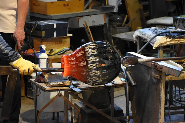 Murano glass blowing - Venice — Stock Photo, Image