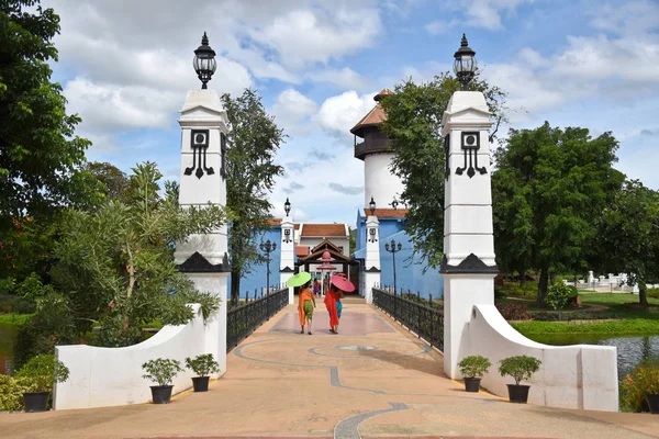 Kanchanaburi Tayland 2019 Miras Köyü Mallika City 124 Güzel Beyaz — Stok fotoğraf