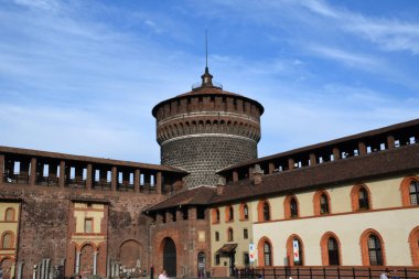 Sforza Kalesi veya Castello Sforzesco Avrupa'nın en büyük kalelerinden biridir
