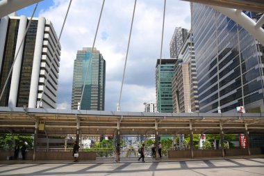 Chong Nonsi Yaya Köprüsü bir kentsel dönüm noktası skywalk olduğunu