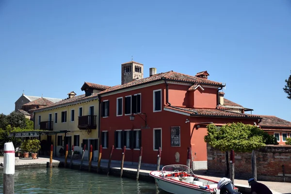 Torcello Itália Abril 2019 Cityscape Fotos Uma Ilha Escassamente Povoada — Fotografia de Stock