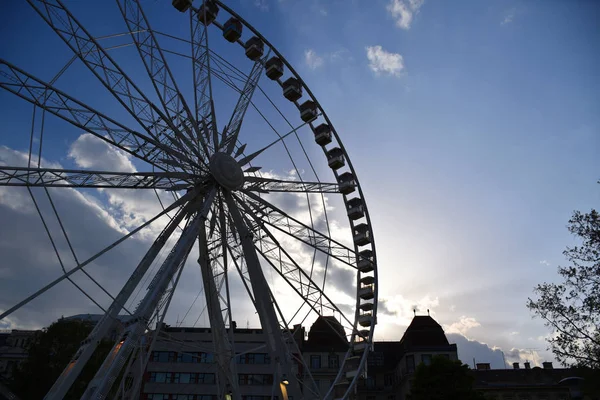 Budapest Hungary 2019 65M Hoge Budapest Eye Ferris Wheel Het — Stockfoto