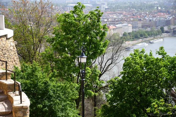 Vista Panorámica Paisaje Urbano Del Barrio Lagymanyos — Foto de Stock