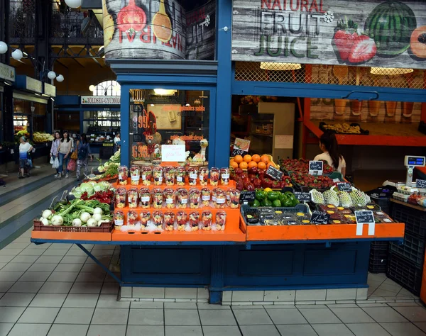 Budapeste Hungria 2019 Great Market Hall Budapeste Foi Construído 1897 — Fotografia de Stock