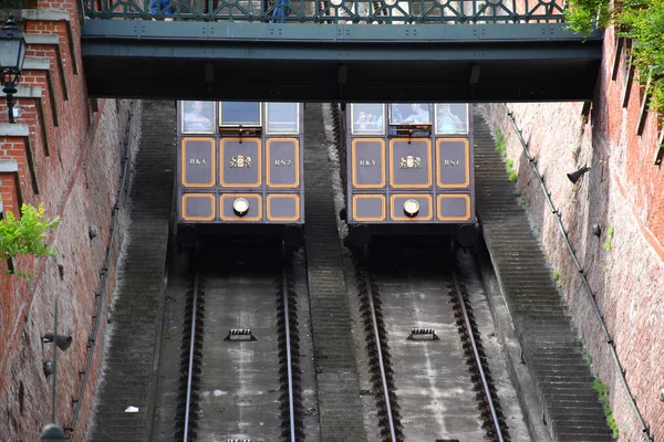 Landmark Budapest Castle Hill Funicular στη Βουδαπέστη — Φωτογραφία Αρχείου