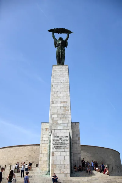Landmark Liberty Άγαλμα της Citadella στη Βουδαπέστη — Φωτογραφία Αρχείου