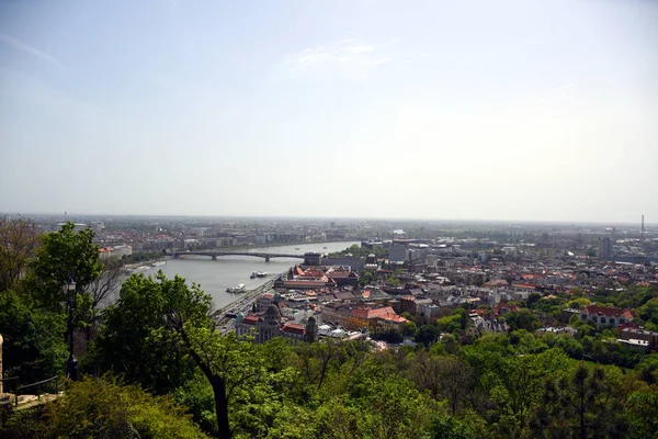 Panorama Pemandangan Pemandangan Pemandangan Pemandangan Pemandangan Pemandangan Kota Lagymanyos Dengan — Stok Foto