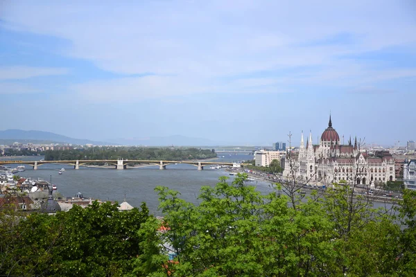 Budapest Hungría 2019 Imagen Del Increíble Parlamento Hungría Budapest —  Fotos de Stock