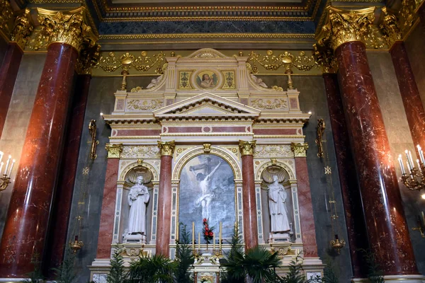 Budapest Hungary 2019 Beautiful Stephen Basilica Hungarian Szent Istvan Bazilika — Stock Photo, Image