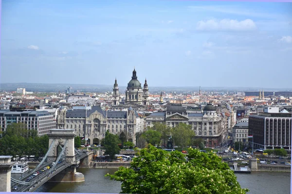 Vista panorámica de la ciudad del lado de Pest de Budapest —  Fotos de Stock