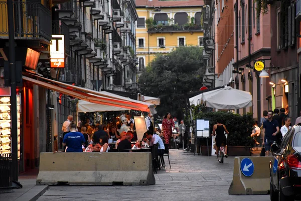 Milan Italy 2019 Beautiful Lovely Romantic Streets Brera Traditional Italian — 스톡 사진