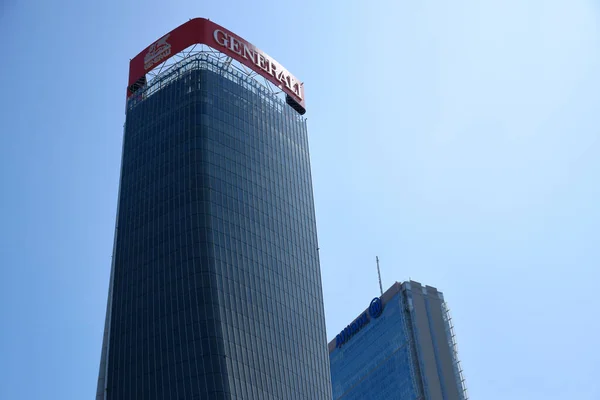 Milano Olaszország 2019 Zaha Hadid Felhőkarcoló Generali Tower Twisted One — Stock Fotó