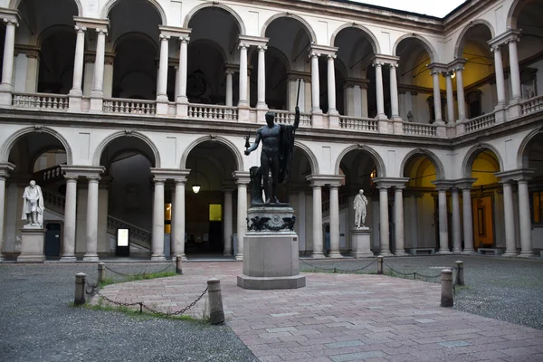 Milão Itália 2019 Napoleão Como Marte Pacificador Molde Bronze Escultura — Fotografia de Stock