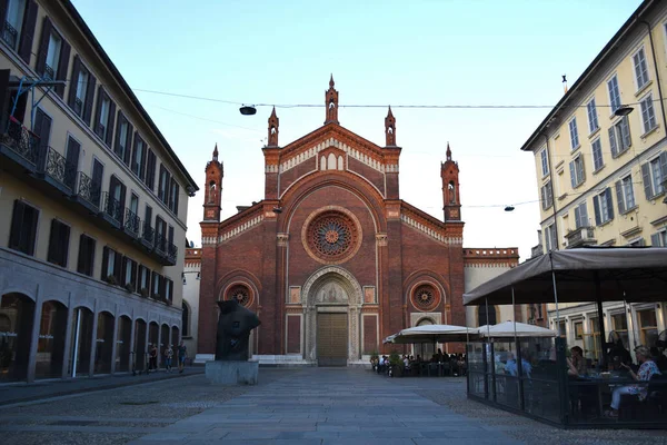 Milano 2019 Chiesa Santa Maria Del Carmine Piazza Carmine Nel — Foto Stock