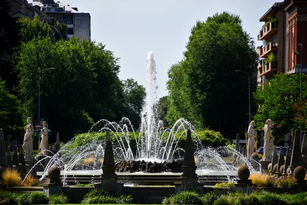 Milano Olaszország 2019 Fountain Four Seasons Fontana Delle Quattro Stagioni — Stock Fotó