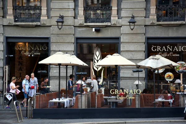 Milan Italy July 2019 Outdoors Granaio Granaio Caff Cucina Tommaso — Stockfoto