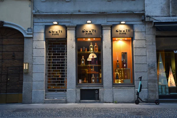 Mailand Italien 2019 Schaufenster Eingang Des Kulthauses Ist Die Möglichkeit — Stockfoto
