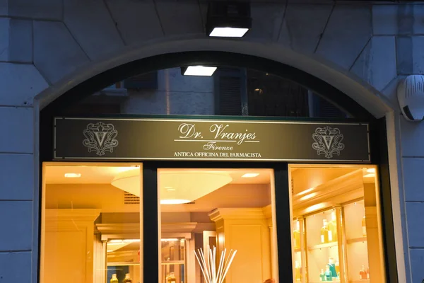 Milan Italy 2019 Storefront Entrance Vranjes Firenze Store Romantic Artist — 스톡 사진