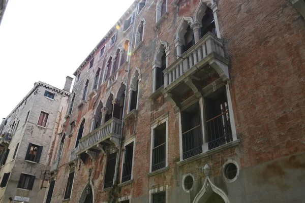Venecia Italia 2019 Calles Acogedoras Relajantes Románticas Venecia Con Una — Foto de Stock