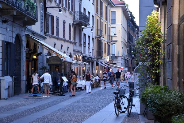 Milan Italy 2019 Beautiful Lovely Romantic Streets Brera Traditional Italian — 스톡 사진