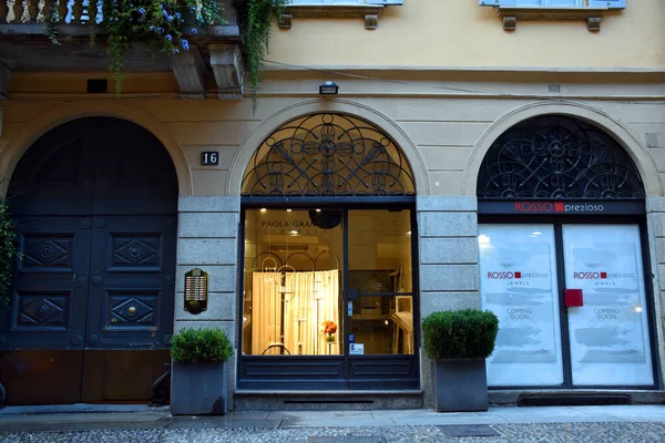 Milano 2019 Storefront Ingresso Della Gioielleria Italiana Lusso Paola Grande — Foto Stock