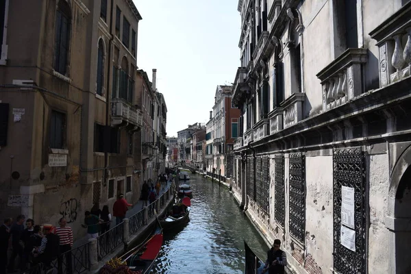 Veneza Itália 2019 Vista Bonita Deslumbrante Bela Romântica Veneza Com — Fotografia de Stock