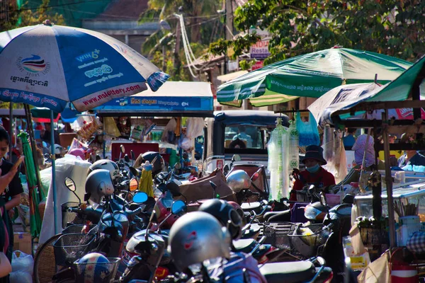 柬埔寨暹粒 2020年12月28日 柬埔寨暹粒历史城市街道景观图片 — 图库照片